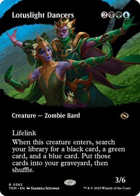 Lotuslight Dancers (Borderless) - Tarkir: Dragonstorm (TDM) Tarkir: Dragonstorm