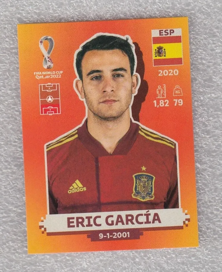 ERIC GARCIA España España FIFA WC Qatar 2022 Panini #ESP5