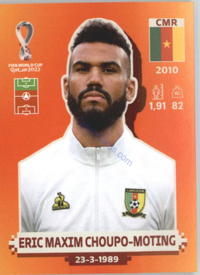 Eric Maxim Choupo-Moting 2022 Panini WC Qatar Sticker #CMR 17