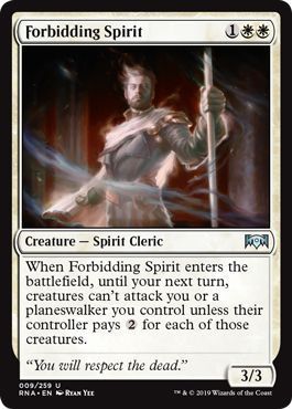Forbidding Spirit 009/259 Ravnica Allegiance Singles (Español)