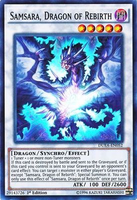 Samsara, Dragon of Rebirth - DUEA-EN052 - Super Rare 1st Edition Duelist Alliance 1st Edition Singles
