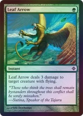 Leaf Arrow - Foil Rise of the Eldrazi Foil Singles