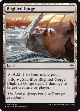 Blighted Gorge 231/274 Battle for Zendikar Singles