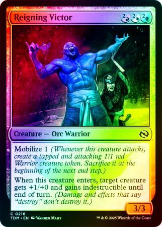 Reigning Victor - 0216 - Foil Tarkir: Dragonstorm Foil Singles