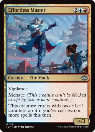 Effortless Master - 0181 Tarkir: Dragonstorm Singles