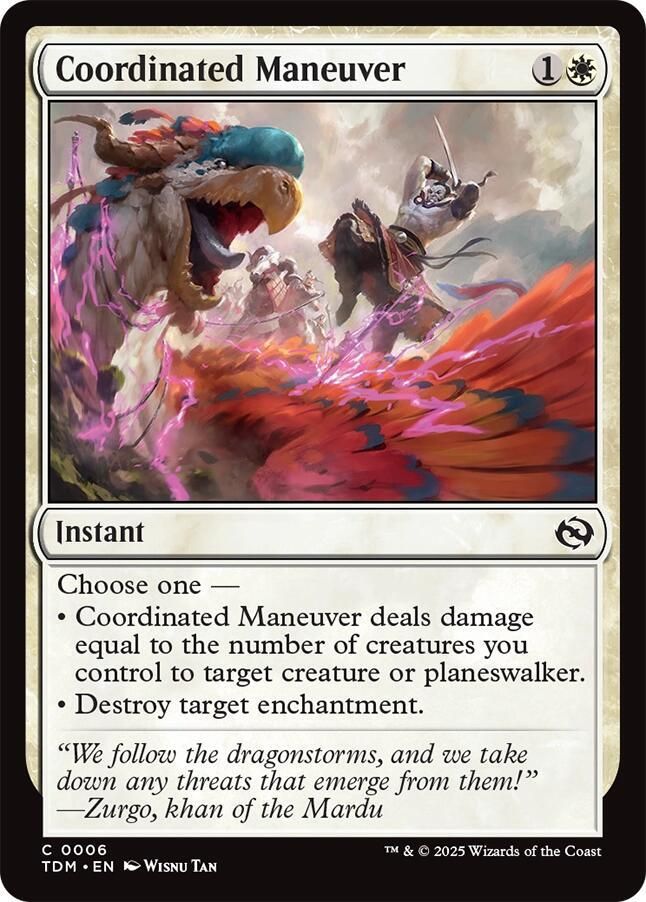 Coordinated Maneuver - Tarkir: Dragonstorm (TDM) Tarkir: Dragonstorm
