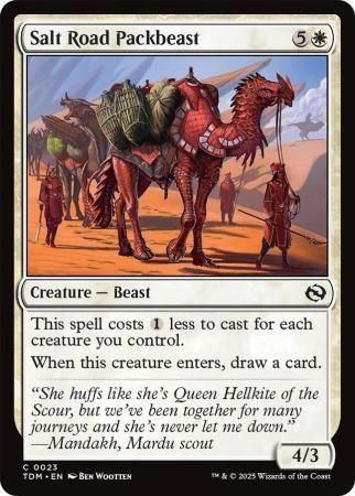 Salt Road Packbeast - 0023 Tarkir: Dragonstorm Singles Foil