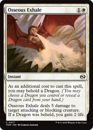 Osseous Exhale - 0017 Tarkir: Dragonstorm Singles