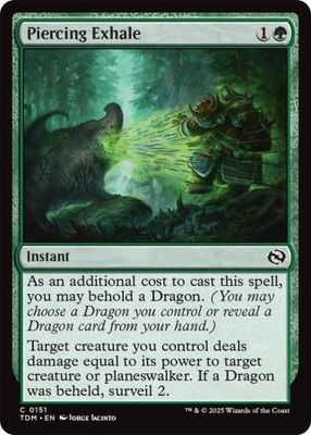 Piercing Exhale - 0151 Tarkir: Dragonstorm Singles