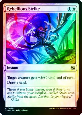 Rebellious Strike - 0020 - Foil Tarkir: Dragonstorm Foil Singles