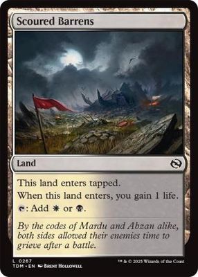 Scoured Barrens - 0267 Tarkir: Dragonstorm Singles