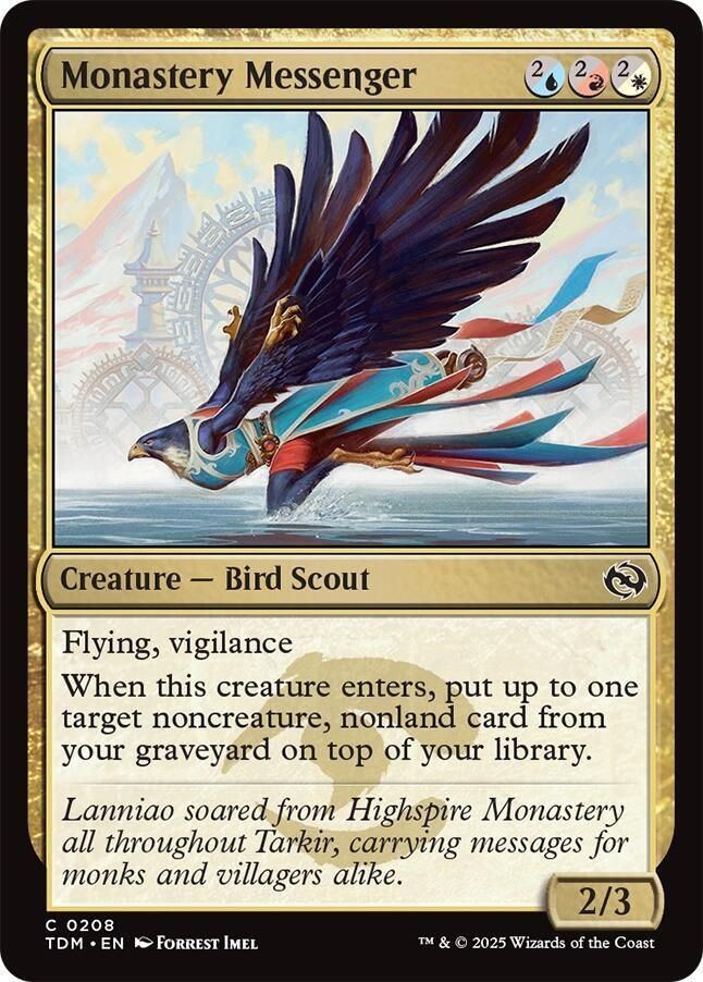 Monastery Messenger - Tarkir: Dragonstorm (TDM) Tarkir: Dragonstorm
