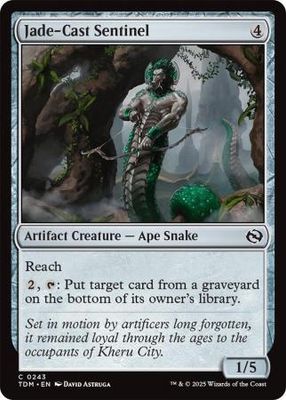 Jade-Cast Sentinel - 0243 Tarkir: Dragonstorm Singles