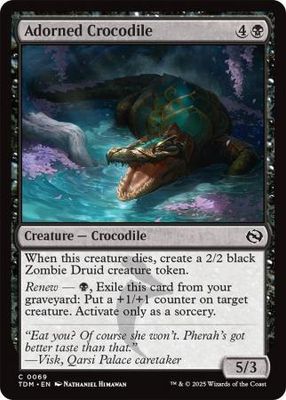 Adorned Crocodile - 0069 Tarkir: Dragonstorm Singles