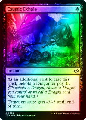 Caustic Exhale - 0074 - Foil Tarkir: Dragonstorm Foil Singles
