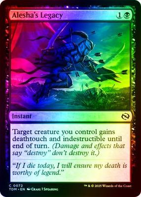 Alesha&#39;s Legacy - 0072 - Foil Tarkir: Dragonstorm Foil Singles