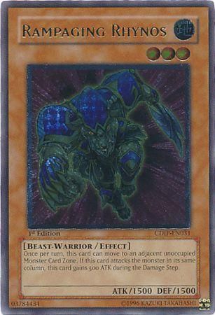 Ultimate Rare - Rampaging Rhynos - CDIP-EN031 1st Edition Cyberdark Impact [CDIP] 1st Edition Singles