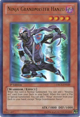 Ninja Grandmaster Hanzo - ORCS-EN029 - Ultra Rare 1st Edition Order of Chaos 1st Edition Singles