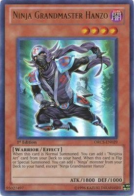 Ninja Grandmaster Hanzo - ORCS-EN029 - Ultra Rare 1st Edition Order of Chaos 1st Edition Singles