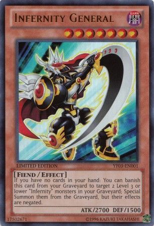 Infernity General - YF03-EN001 - Ultra Rare Yu-Gi-Oh! Promo Cards