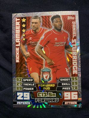 Topps Match Attax Rickie Lambert Daniel Sturridge