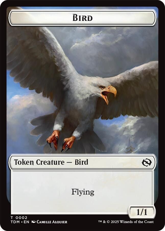 Bird // Monk Double-Sided Token - Tarkir: Dragonstorm (TDM) Tarkir: Dragonstorm