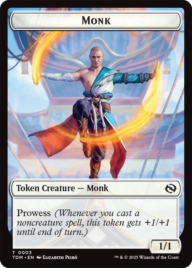 Copy // Monk Double-Sided Token - Tarkir: Dragonstorm (TDM) Tarkir: Dragonstorm