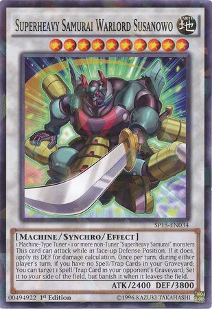 Superheavy Samurai Warlord Susanowo - SP15-EN034 - Shatterfoil Rare 1st Edition Star Pack ARC-V Singles