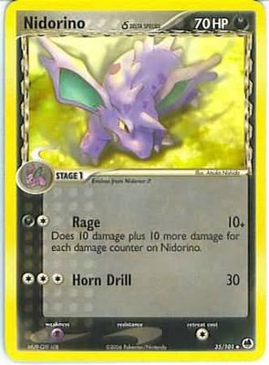 Nidorino (Delta Species) - 35/101 - Uncommon Ex Dragon Frontiers Singles