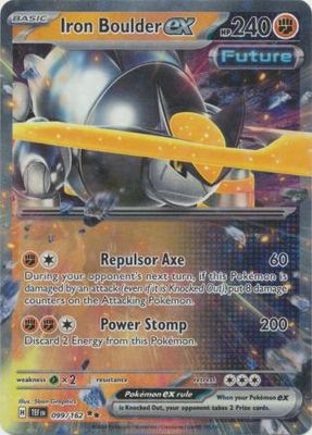 Iron Boulder ex - 099/162 - Ultra Rare Scarlet &amp; Violet: Temporal Forces Singles