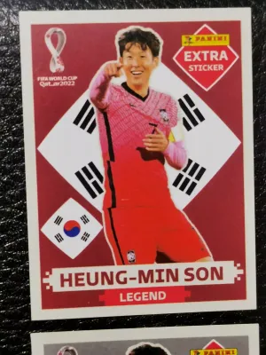 HEUNG MIN SON PANINI Qatar 2022 , extra sticker, LEGEND