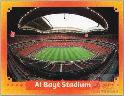 Orange - FWC15 Al Bayt Stadium indoor,  Panini Qatar Copa Mundial 2022