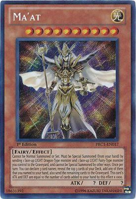Ma&#39;at - PRC1-EN017 - Secret Rare Yu-Gi-Oh! Promo Cards