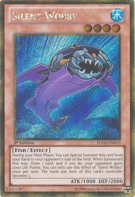 Silent Wobby - PGLD-EN013 - Gold Secret Rare 1st Edition Premium Gold 1st Edition Singles