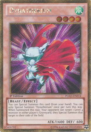 Dynatherium - PGLD-EN014 - Gold Secret Rare 1st Edition Premium Gold 1st Edition Singles