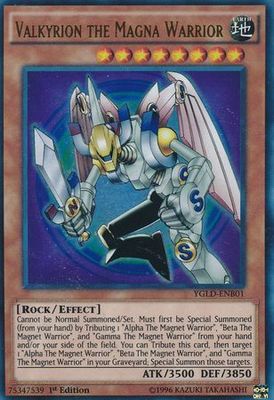 Valkyrion the Magna Warrior - YGLD-ENB01 - Ultra Rare 1st Edition Yugi&#39;s Battle City Deck 1st Edition (YGLD-ENB)