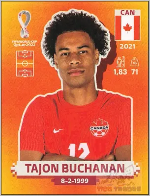Tajon Buchanan Orange - CAN10, Qatar Copa Mundial 2022