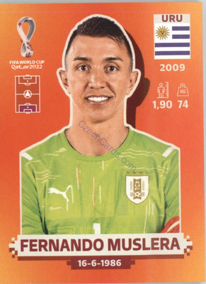 Fernando Muslera 2022 Panini WC Qatar Sticker #URU 2