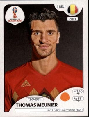 Thomas Meunier 2018 Panini World Cup Russia #507  Belgium