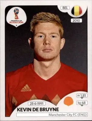 Kevin De Bruyne-2018 Panini World Cup Stickers Russia #510