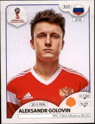 Aleksandr Golovin-2018 Panini World Cup Stickers Russia #31