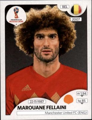 Marouane Fellaini -2018 Panini World Cup Russia #511 Belgium Soccer Sticker