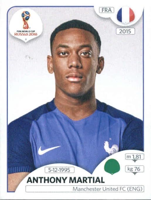 Anthony Martial-2018 Panini World Cup Russia #199  France Soccer Sticker