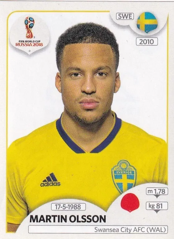Martin Olsson-Pegatina Panini FIFA 2018 Copa Mundial N.o 466 -