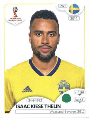 Isaac Kiese Thelin  2018 Panini World Cup Russia #476 Sweden Soccer Sticker