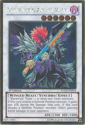 Blackwing Armed Wing - PGLD-EN078 - Gold Rare 1st Edition Premium Gold 1st Edition Singles