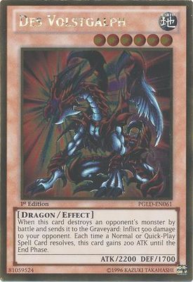 Des Volstgalph - PGLD-EN061 - Gold Rare 1st Edition Premium Gold 1st Edition Singles