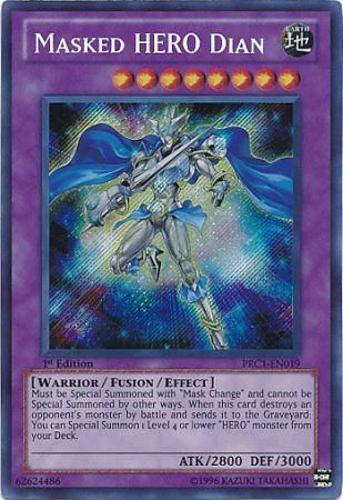 Masked Hero Dian - PRC1-EN019 - Secret Rare Yu-Gi-Oh! Promo Cards