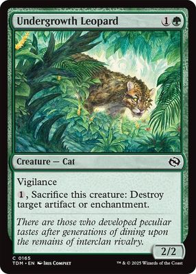 Undergrowth Leopard - Tarkir: Dragonstorm (TDM) Tarkir: Dragonstorm