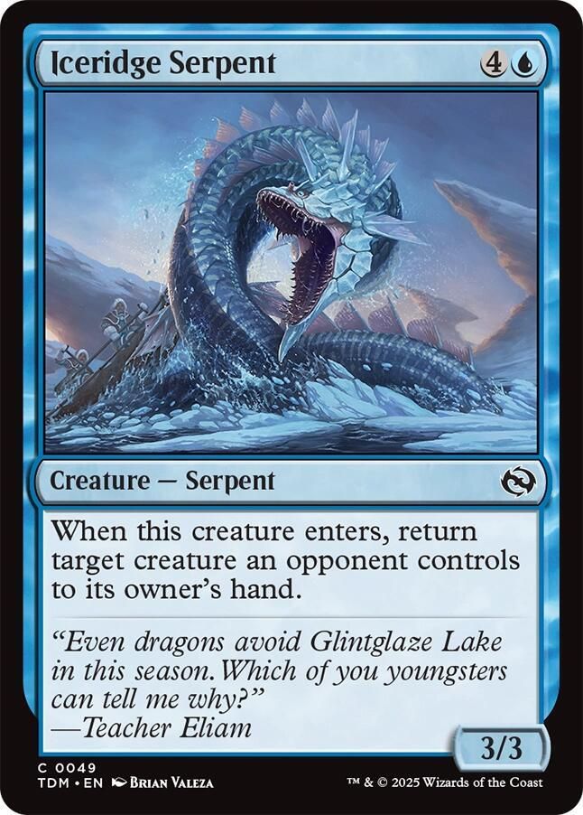 Iceridge Serpent - Tarkir: Dragonstorm (TDM) Tarkir: Dragonstorm